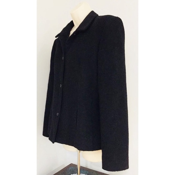 HARVE’ BENARD By Benard Holtzman Black Wool Blazer - Picture 4 of 6